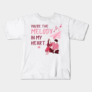 You're the melody in my heart, valentine's day. Kids T-Shirt